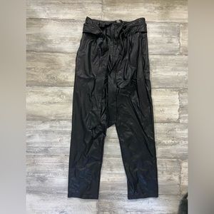 Commando faux leather paper bag pants